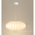 2020 modern white fabric shade Chinese lantern indoor hanging pendant lamps